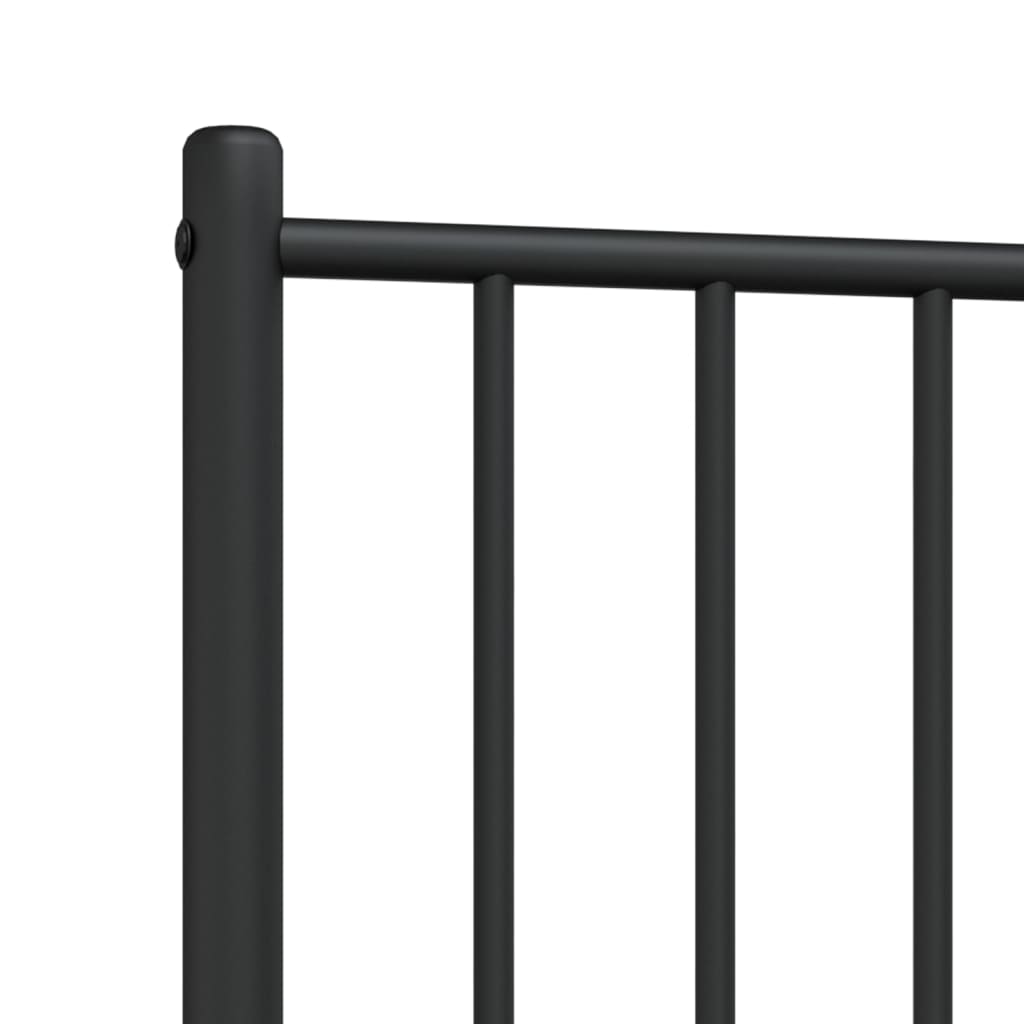 Metal Replace Headboard Black 90 cm