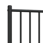 Metal Replace Headboard Black 90 cm