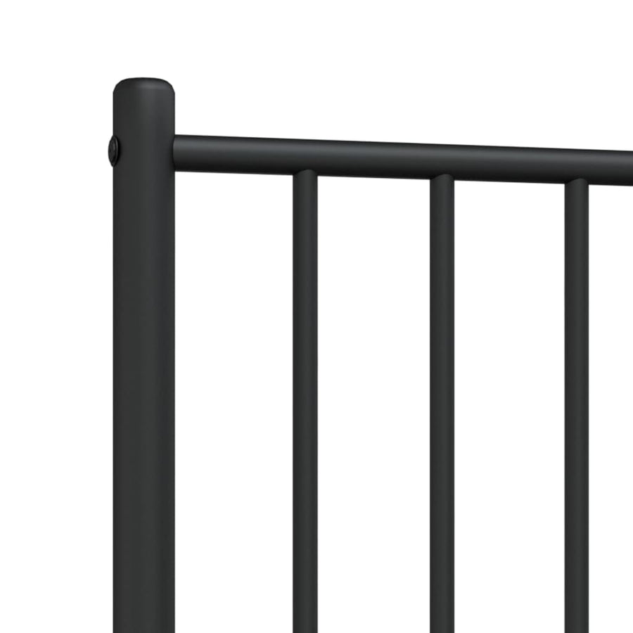 Metal Replace Headboard Black 90 cm