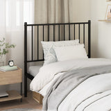 Metal Replace Headboard Black 90 cm
