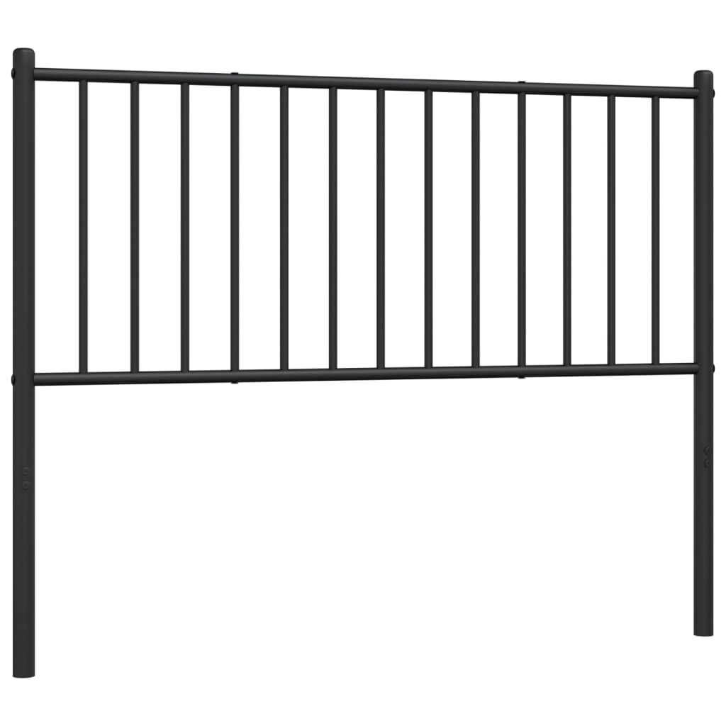 Metal Replace Headboard Black 107 cm