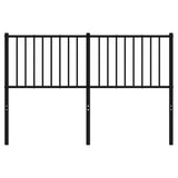 Metal Replace Headboard Black 135 cm