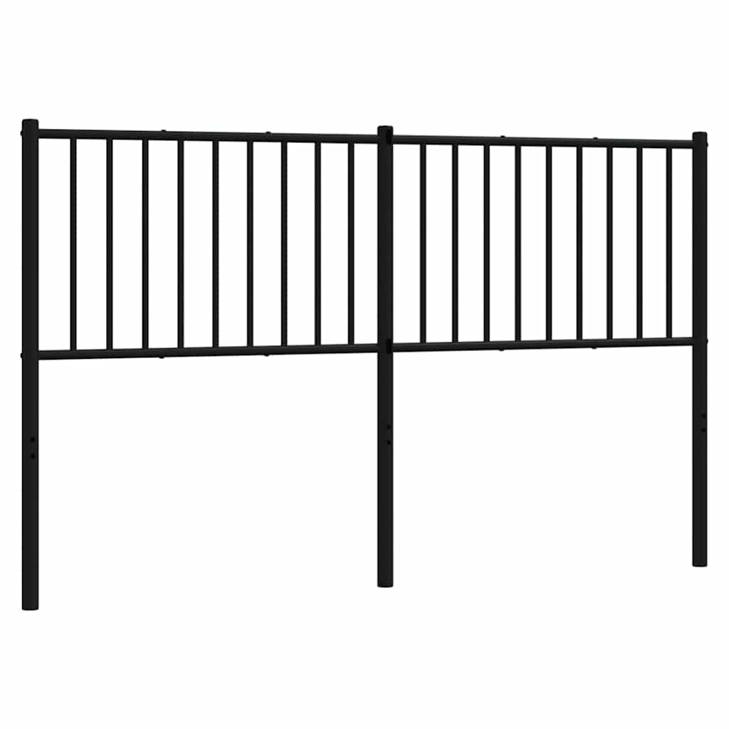 Metal Replace Headboard Black 150 cm