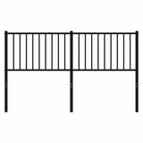 Metal Replace Headboard Black 150 cm