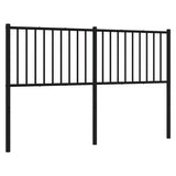 Metal Replace Headboard Black 150 cm