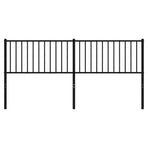 Metal Replace Headboard Black 180 cm