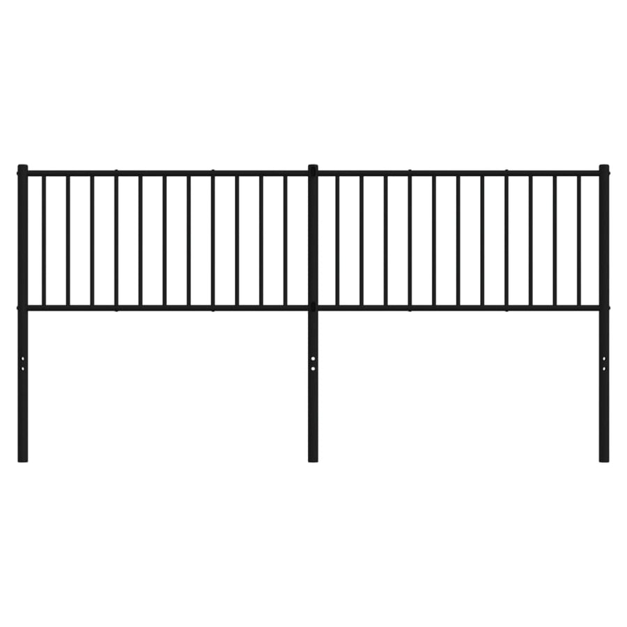 Metal Replace Headboard Black 180 cm