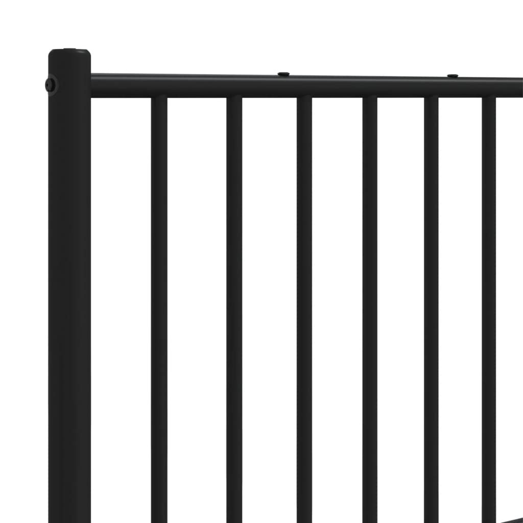 Metal Replace Headboard Black 180 cm
