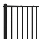 Metal Replace Headboard Black 180 cm