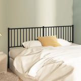 Metal Replace Headboard Black 180 cm