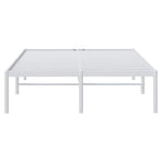 Metal Bed Frame without Mattress White 135x190 cm