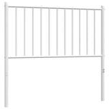 Metal Headboard White 90 cm - Top-Down View