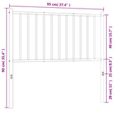 Metal Replace Headboard White 90 cm