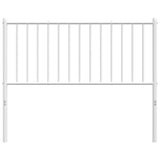 Metal Headboard White 107 cm King Single - 45-Degree Angle