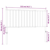 Metal Replace Headboard White 107 cm