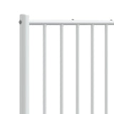 Metal Headboard White 137 cm Double - Close-Up Angle