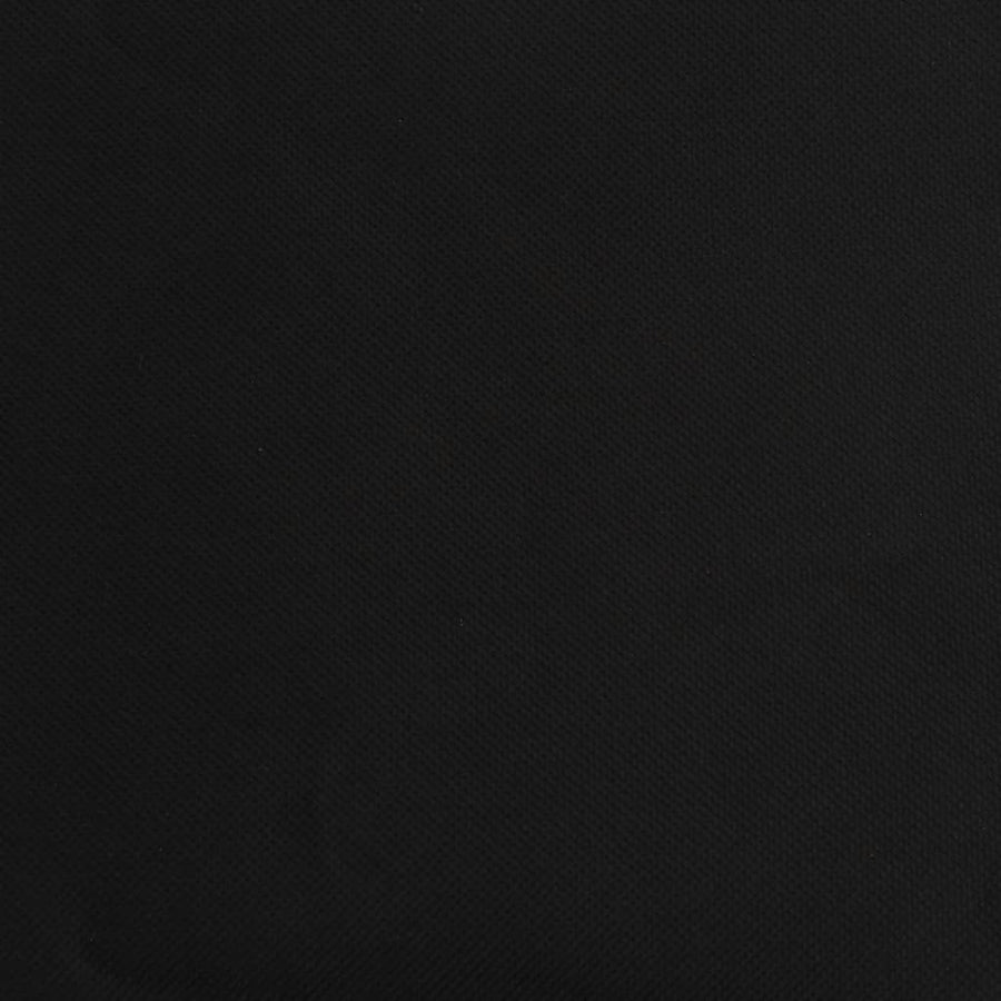 Folding Sun Lounger Black Oxford Fabric and Powder-coated Steel