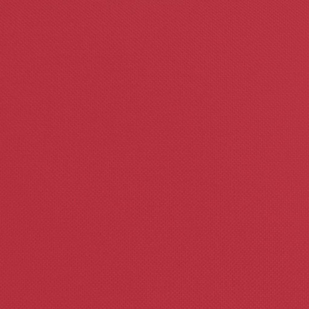 Folding Sun Lounger Red Oxford Fabric and Powder-coated Steel