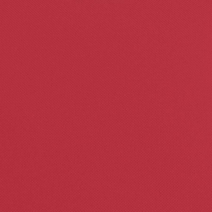 Folding Sun Lounger Red Oxford Fabric and Powder-coated Steel
