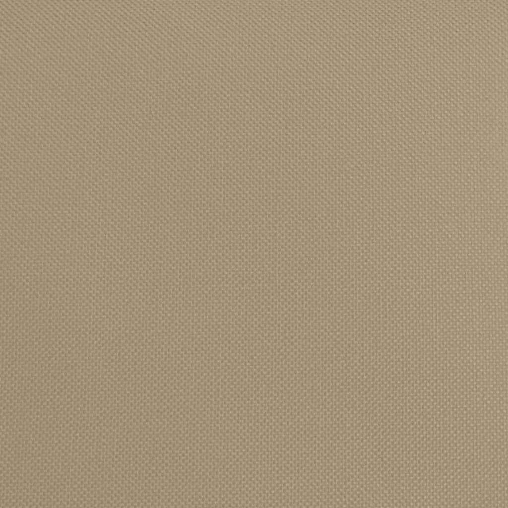 Folding Sun Lounger Taupe Oxford Fabric and Powder-coated Steel