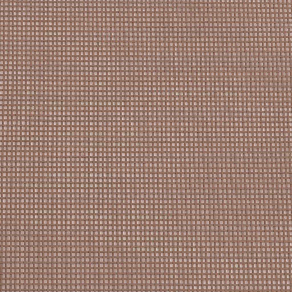 Folding Sun Loungers 2 pcs Brown Textilene and Steel