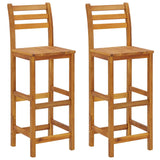 3 Piece Garden Bar Set Solid Wood Acacia - Top-Down View