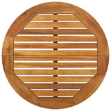 5 Piece Garden Bar Set Solid Wood Acacia - Close-Up Angle