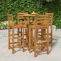 5 Piece Garden Bar Set Solid Wood Acacia