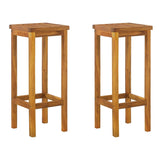 3 Piece Garden Bar Set Solid Wood Acacia - 45-Degree Angle