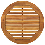 3 Piece Garden Bar Set Solid Wood Acacia - Close-Up Angle