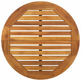 5 Piece Garden Bar Set Solid Wood Acacia - Close-Up Angle
