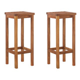 3 Piece Garden Bar Set Solid Wood Acacia - 45-Degree Angle