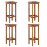 5 Piece Garden Bar Set Solid Wood Acacia - 45-Degree Angle