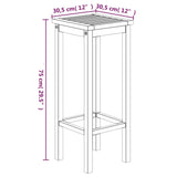 5 Piece Garden Bar Set Solid Wood Acacia - Extra Image