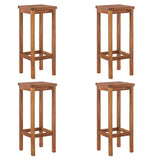 5 Piece Garden Bar Set Solid Wood Acacia - 45-Degree Angle