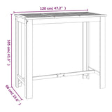 5 Piece Garden Bar Set Solid Wood Acacia - Extra Image