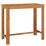 7 Piece Garden Bar Set Solid Wood Acacia - Top-Down View