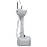 Portable Camping Handwash Stand and Water Tank Set - Side View
