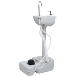 Portable Camping Handwash Stand and Water Tank Set - Top-Down View