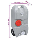 Portable Camping Handwash Stand and Water Tank Set - Low Angle