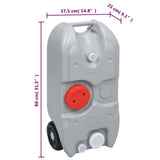 Portable Camping Handwash Stand and Water Tank Set - Low Angle