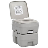 Portable Camping Toilet and Handwash Stand Set - Top-Down View