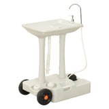 Portable Camping Toilet and Handwash Stand Set - Rear View