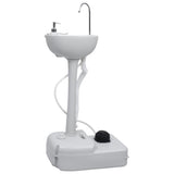 Portable Camping Toilet and Handwash Stand Set with Water Tank - 45-Degree Angle