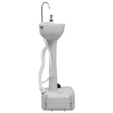 Portable Camping Toilet and Handwash Stand Set with Water Tank