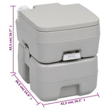 Portable Camping Toilet and Handwash Stand Set with Water Tank - Extra Image