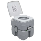 Portable Camping Toilet and Handwash Stand Set with Water Tank - Front View