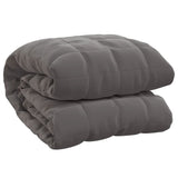 Weighted Blanket Grey 152x203 cm 11 kg Fabric - Front View