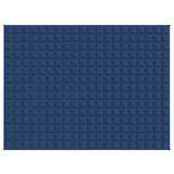 Weighted Blanket Blue 152x203 cm 7 kg Fabric - Side View