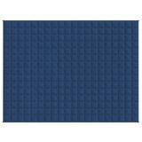 Weighted Blanket Blue 152x203 cm 11 kg Fabric - Side View